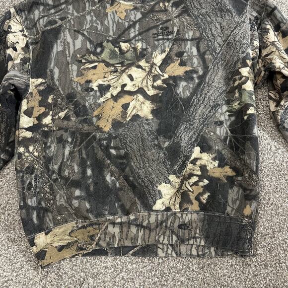 Jerzees Vintage Camo Mossy Oak Break Up Sweatshirt USA 90’s Mens Large Faded - Picture 2 of 11